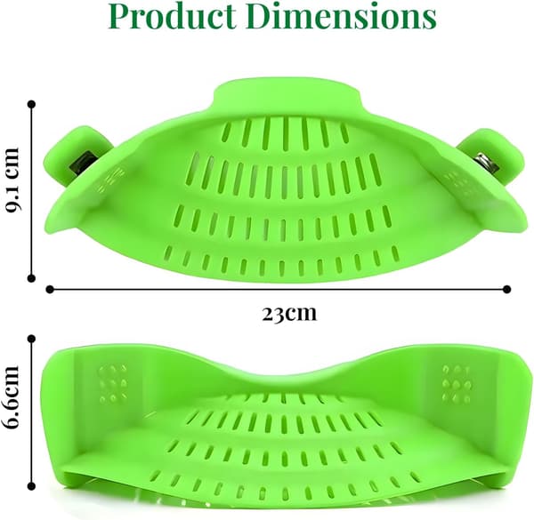 2-piece Heat-Resistant Colander Set for Vegetables and Pasta BPA-Free Space-Saving Kitchen Utensil Grey