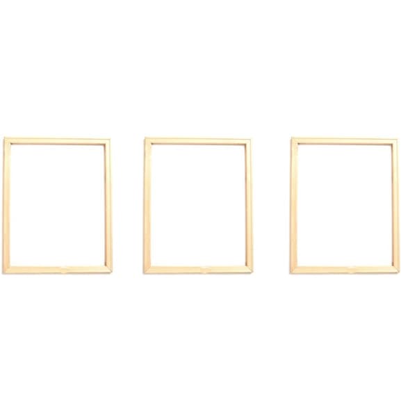 3x 40x50 cm Treramme, ideell for hjemmeinnredning, maleri og digitale malerier