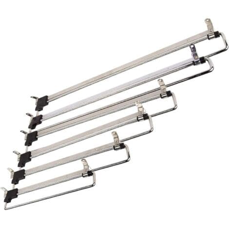 2 x Extendable Clothes Rails, Telescopic Clothes Racks, Extendable Clothes Rails, 300 mm