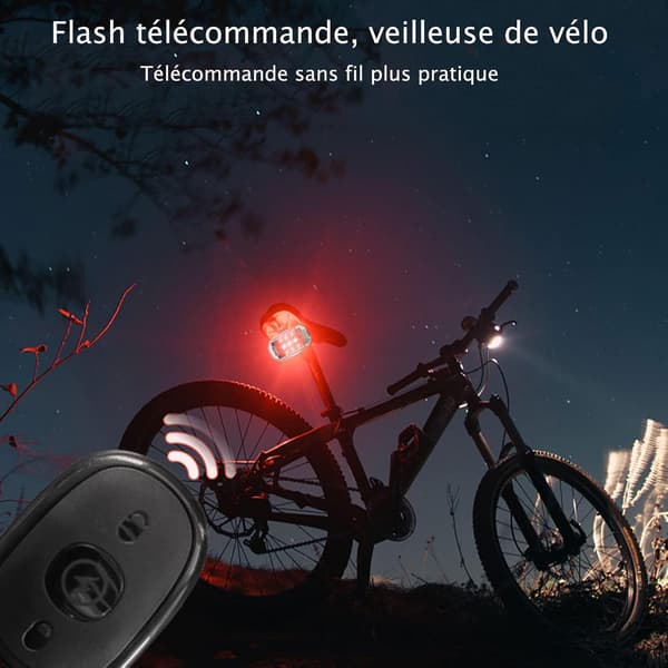 2 STK-Trådløse LED-strobefarger - USB-lading - Strobe Bil Drone Sykler Fest - Anti-kollisjon