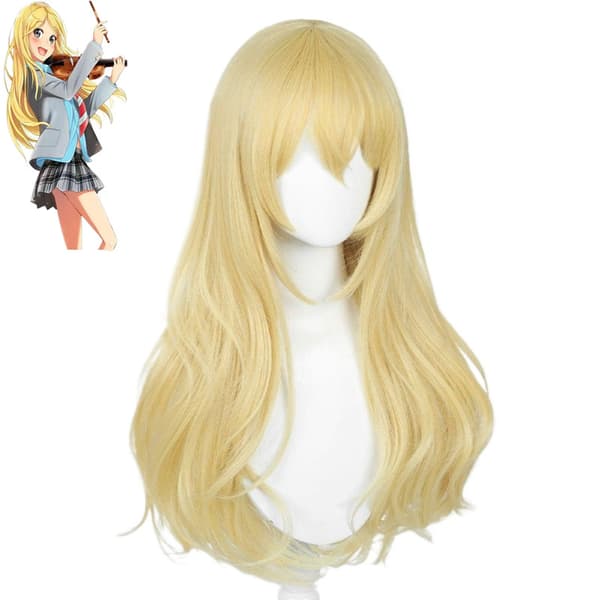 Peruk Anime Kaoru Miyazono Cosplay Vaalea Peruukki 70CM