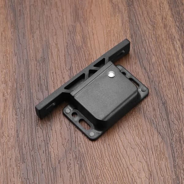 Cabinet Catches with 8 Screws for RV, Caravan Door Locks, Cabinet Accessories, Sliding Doors, Home, Kitchen, Black