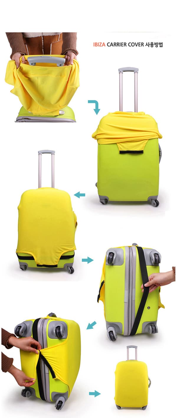 Elastisk Kuffertbeskytter, Kuffert Trolley Case Beskyttende Taske