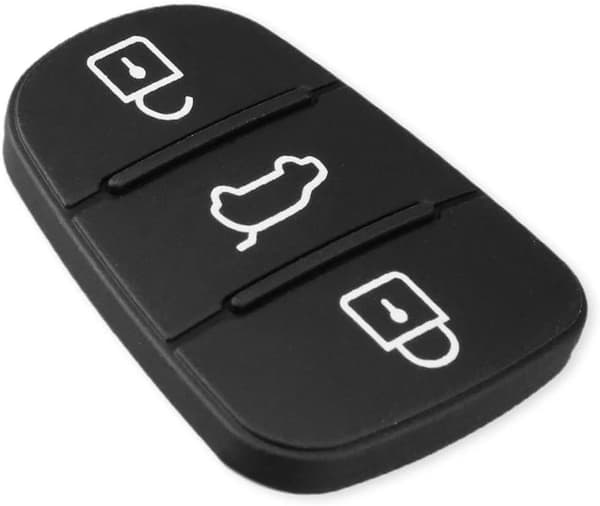 3-knaps nøglehus nøgleringsplade gummierstatning til Hyundai IX35 I30 Accent Kia K2 K5 Rio, bilnøglehus bildele 1PC 1PC