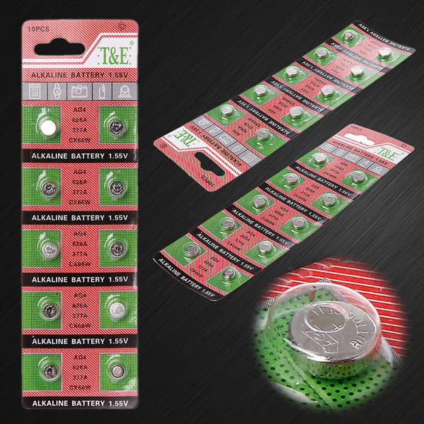 10 stk. SR626SW LR626 AG4 377 1,5V knapcellebatterier (FMY)