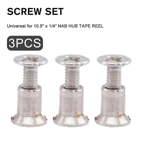 3x Ruuvisarja NAB HUB 1/4 \" KELANAUHAT 10,5 \" AMPEX TEAC RMGI STUDER REVOX