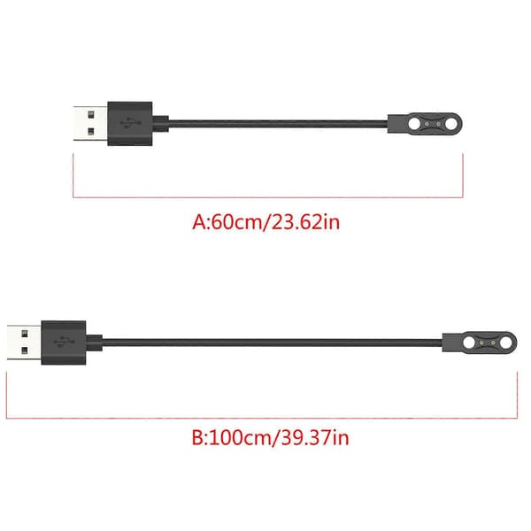 Smartwatches Oplader USB-opladerkabel til COLMI V68 Ur Smartwatches Kabel & Opladerkabel 60cm 60cm