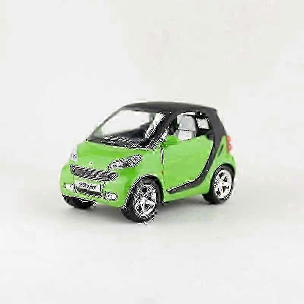 2025 1:32 Skala Trykstøbt Legetøjsmodel Smart Fortwo Bil Træk Tilbage Døre Kan Åbnes Lyd & Lys Bil Pædagogisk Samling Gave Lille-FX-