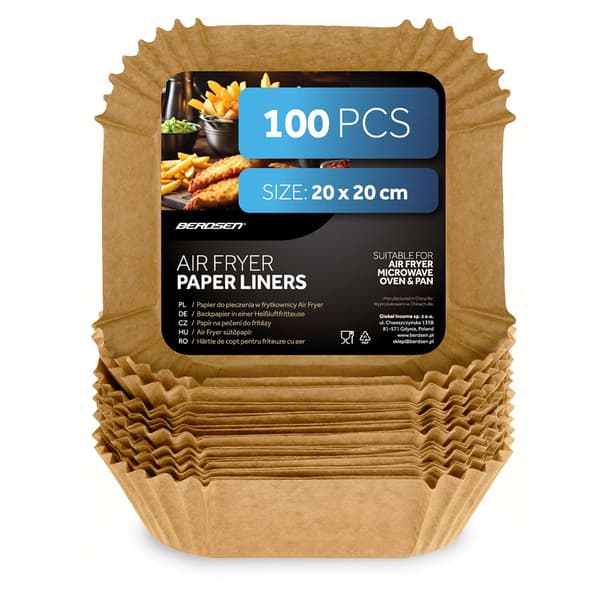 Bagepapir til frituregrydeindsatser 20 cm Berdsen - 100 stk 0.4