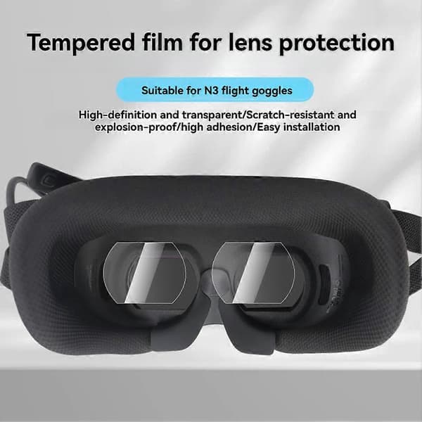 Tempered Glass Screen Protector for DJI NEO 2 N3 Flight Goggles Scratch-Resistant Dustproof Flight Goggles Accessories