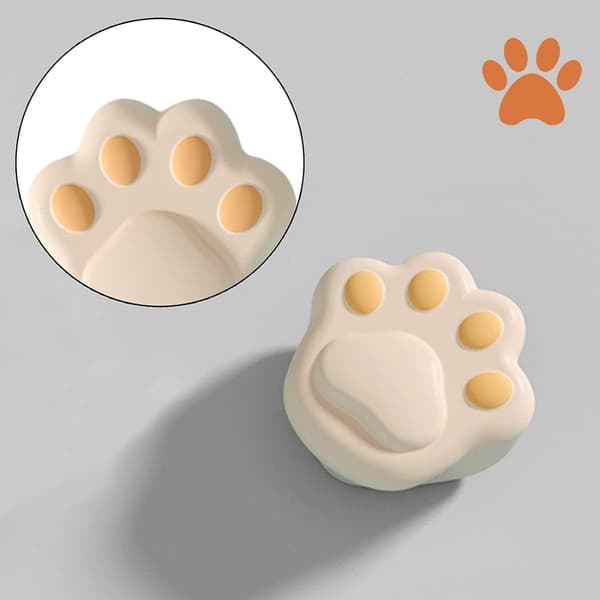 Child Safety Silicone Soft Corner Protector Cute Cat Paw Shape 4/#/
