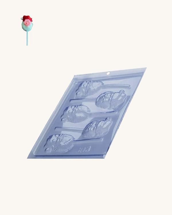 Pralinform Julenisse Sjokoladeform - Porto Formas 603 Transparent transparent