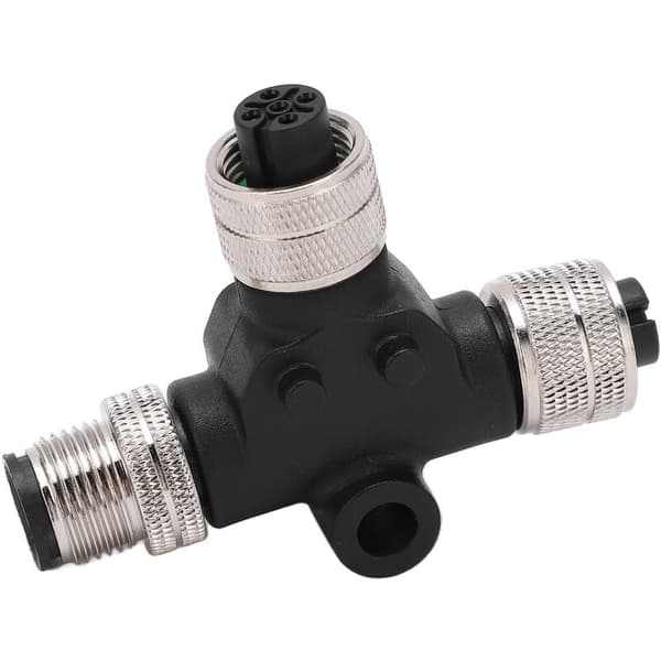 T-connector for NMEA 2000 M12 Thread 5 Pin IP67 Waterproof for Lowrance Network