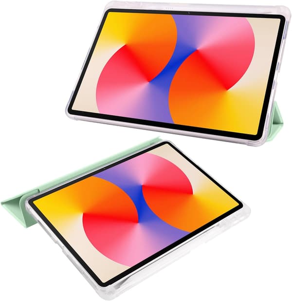 Full Protection Transparent Back Stand Case for Xiaomi Redmi Pad Pro 12.1 Inch with Auto Wake/Sleep Function Mint Green