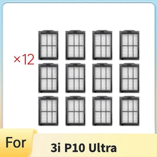 12 stk. filtre til 3i P10 Ultra støvsugerdele