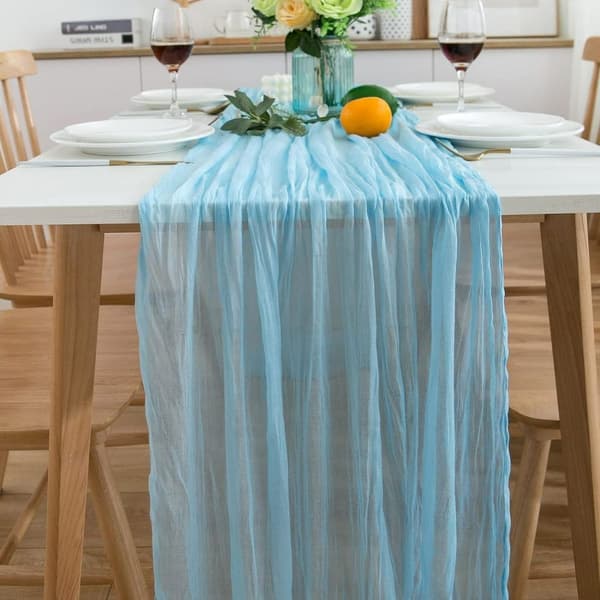 Azure bordløper - for bryllup, nattverd, bursdag, fest Blå Blue