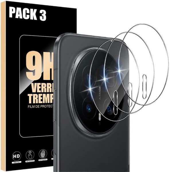 Tempered Glass Rear Camera Compatible with Honor Magic 8 Pro, Shock and Scratch Resistant 9H Transparent Transparent