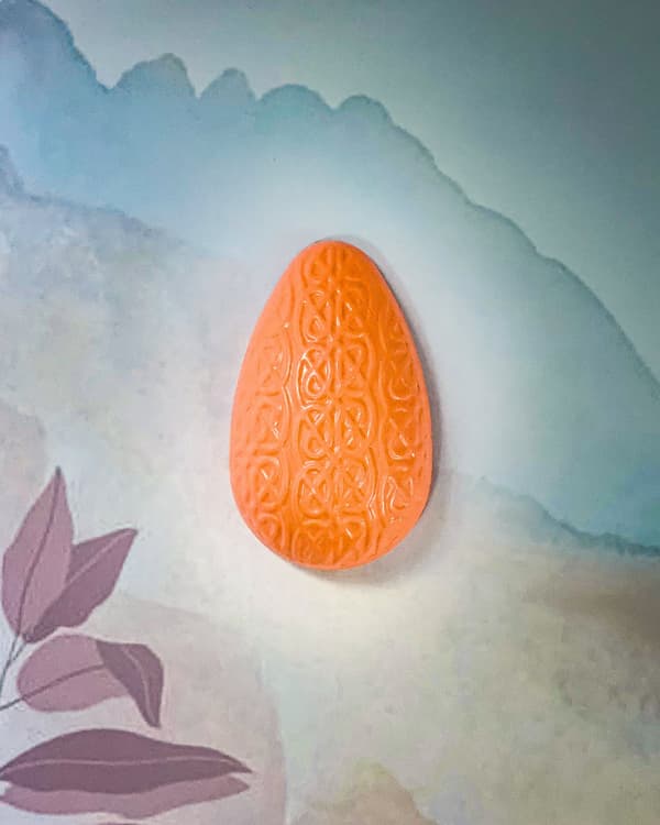 Pralinform Mønstret Egg 350g - Sjokoladeform - BWB 9442 - Spesiell 3-delt form Transparent transparent
