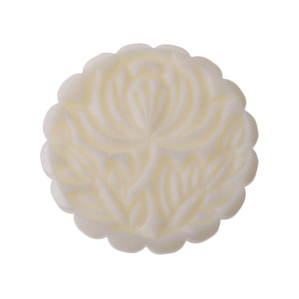 150g Mooncake Mold - 4 Flower Patterns Round Hand Press Mooncake Pastry Mold 150g 3d