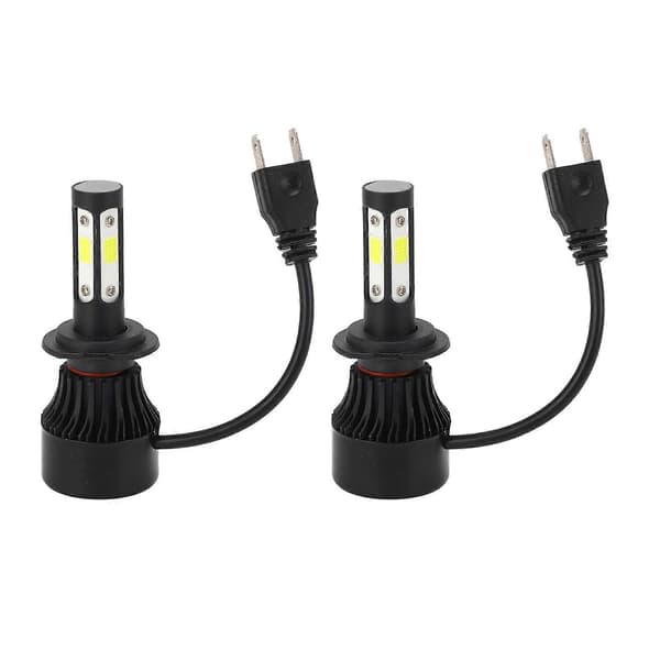 2 stk Bilfrontlykter Universal H7 Kontakt LED Frontlyspære Fjernlys Sterkt Frontlys