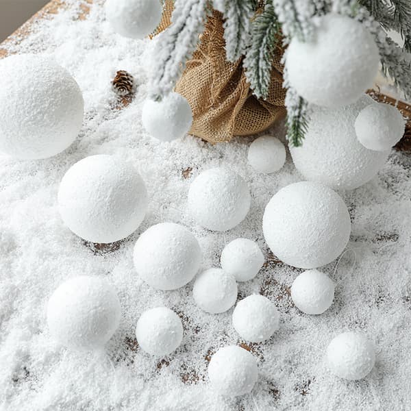 100 Pure White High Elastic Plush Creative Handmade DIY Snowball