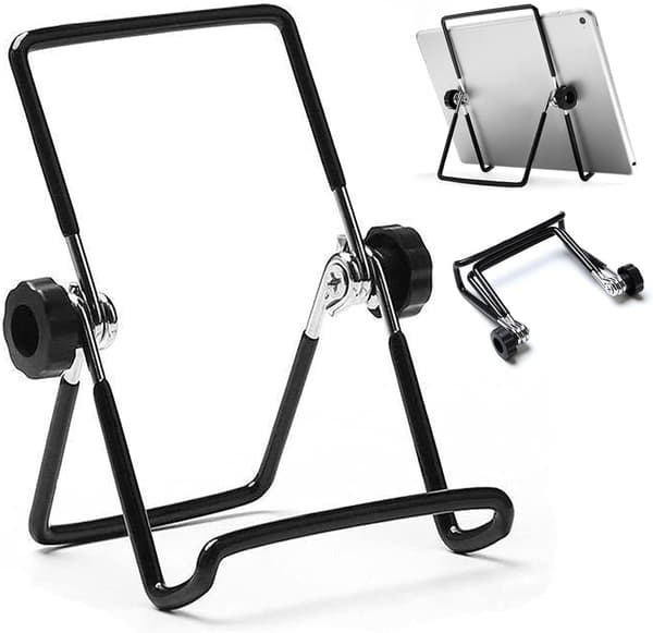 Justerbar tablet-stativholder, skridsikker foldbar holder vugge passer til 9-12,9\" tablets, iPad, Samsung og Kindle Fire, stativ
