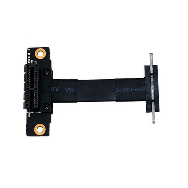 Pcie X1 Riser-kabel Dubbel Höger Pcie 3.0 X1 Till X1 Förlängningskabel 8gbps Pci 1x Riser-kort Band Ext