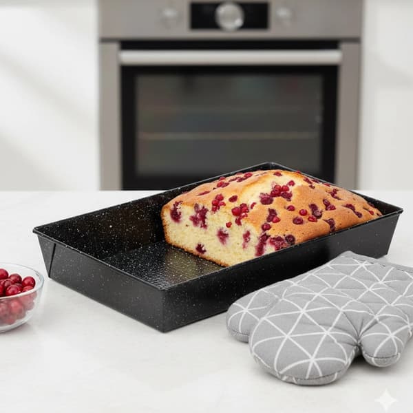 Granite baking tray with non-stick coating, 39.5x24x6 cm