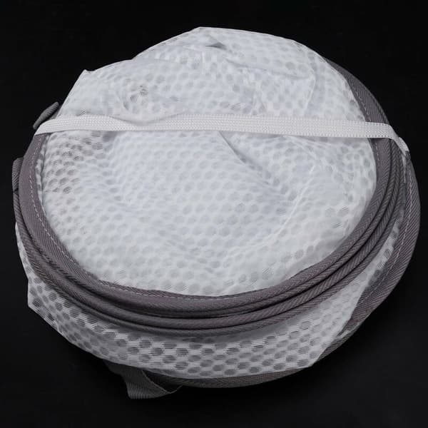 Balcony Laundry Basket Garden Dryer Laundry Basket Clothesline Drying Plate Socks Underwear Shelves Mesh Pocket, 2 Layers