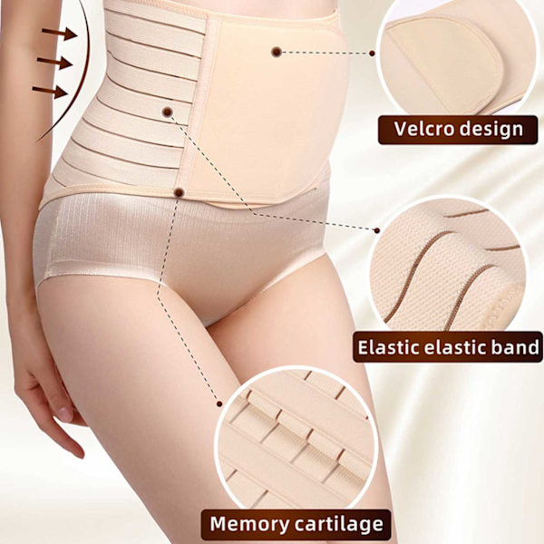 Stödbälte efter förlossning - Gravidbälte One-Size beige beige one size