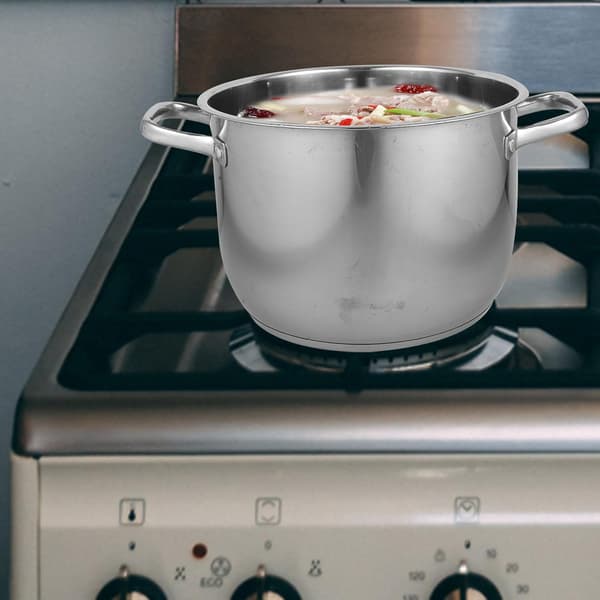 26 cm 304 Stainless Steel Pot, Thickened Multifunctional Soup Pot for Home Kitchen Cooking