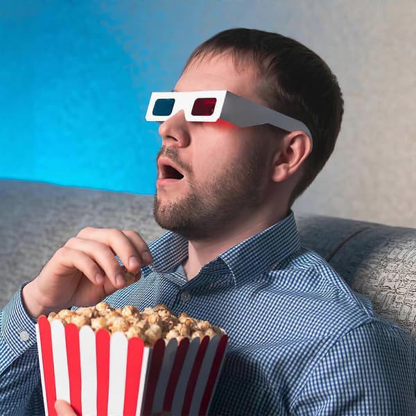 100 kpl 3D-pahvilasit universaalit anaglyfipaperiset 3D-elokuvalasit[LD]