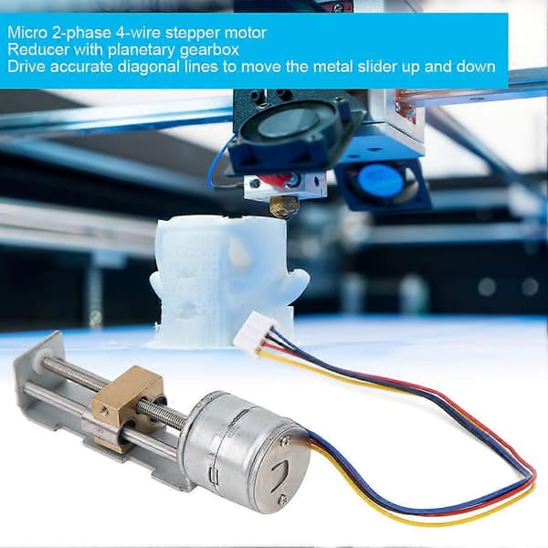 Steppermotor Mini Lineær Blyskrue Mutter Slider 2-Fase 4-Ledning for DIY Små Slidere 20mm