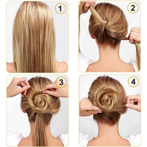 U-formade hårnålar, 200-pack, för vågiga knutar, för kvinnor och flickor (blond, 6 cm)