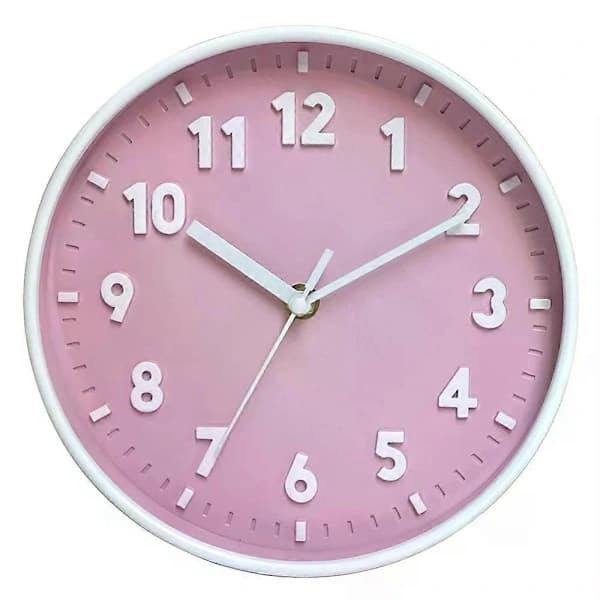 20 cm Silent Wall Clock Simple Digital Wall Clock Home Decor Cubic Digital Clock Quartz Wall Clock for Bedroom Dorm Ch Mint Green