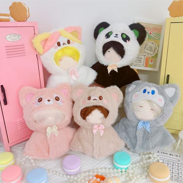 Docka plyschkappa tecknad djursjal HUND