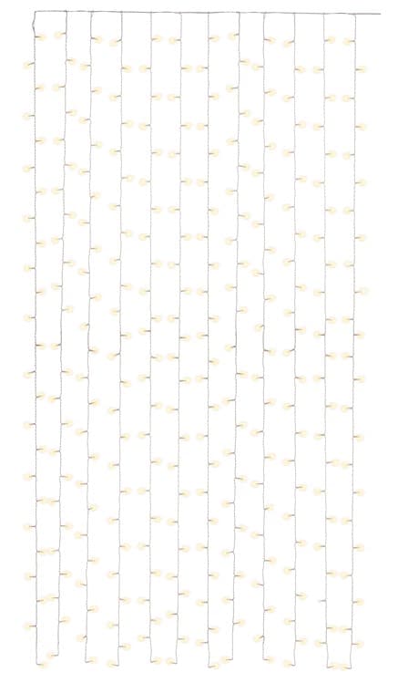300 LED-valoverhoa Transparent 590