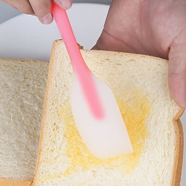 Heat-Resistant Silicone Spatulas with Stainless Steel Core, 5 Flexible Non-Stick Pieces