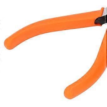 End Cutting Pliers 6mm Bent Hardened CrV Steel Right Angle Flush Cutting Model Tool Pliers