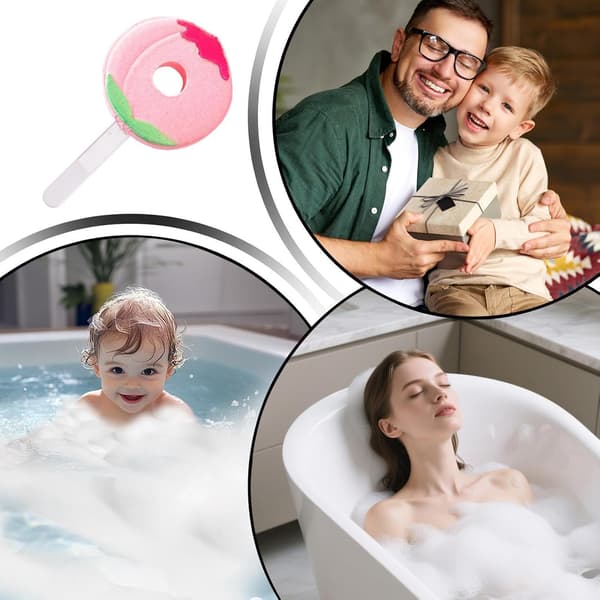 Badebombe for jenter | Morsom og trygg leke formet som en fruktklubbe | Barnebadeleke – Perfekt for badekaret (DB)