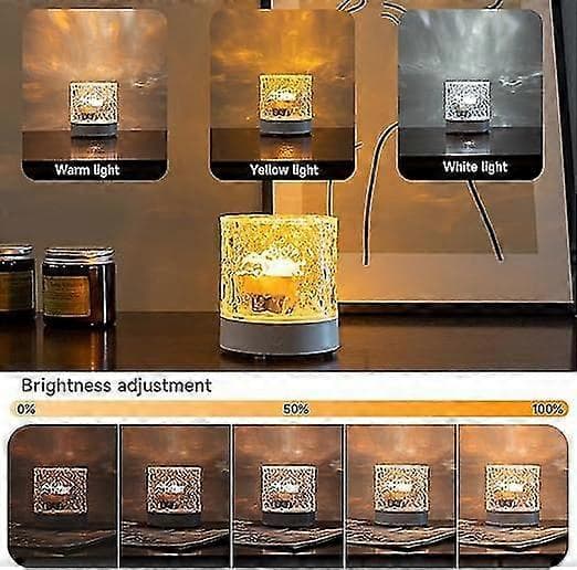 Rotating Water Ripple Night Light Projector - Romantic LED Atmosphere Lamp
