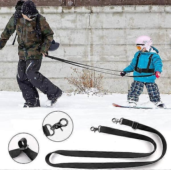 Ski- og snowboardtreningssele for barn med avtakbart bånd [db] ROSA PINK