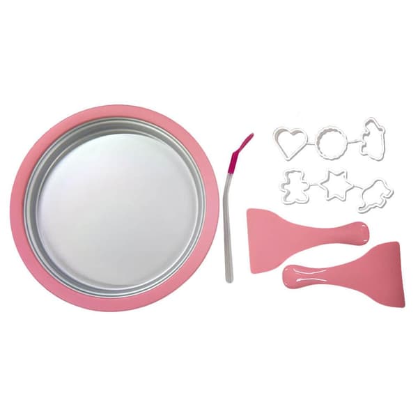 Freezing Plate for Homemade Ice Cream Rolls Rosa pink