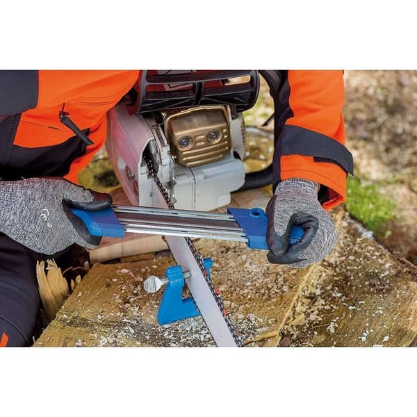 Chain Sharp CS-X Chainsaw Sharpener, 5.5 mm File Diameter, for Sharpening Teeth and Depth Gauge in One Step