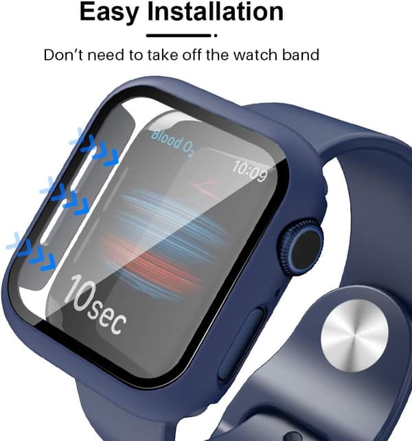 2-pakning hardt etui til Apple Watch SE/Series 6/5/4 40mm med 9H Te