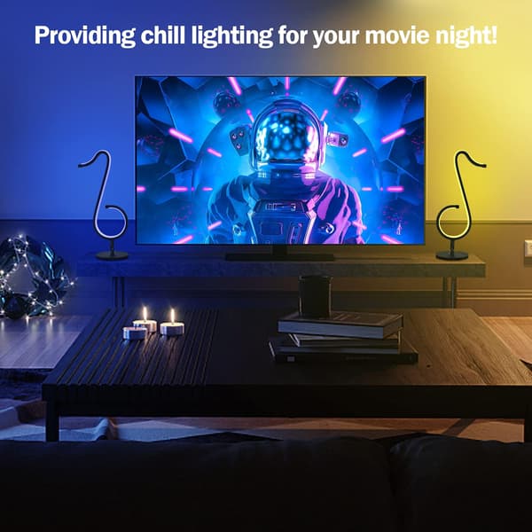 LED-sengelampe, fargerik USB-nattlampe, dimbar RGB-bordlampe
