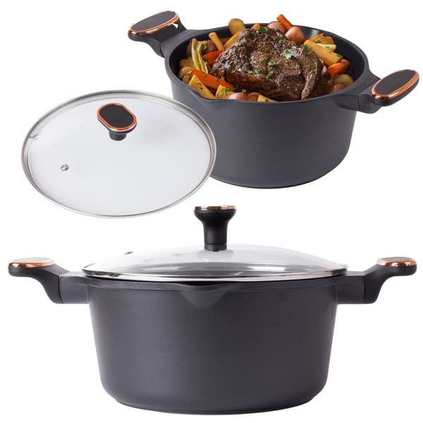 5L Saucepan with lid - Non-stick coating - Induction hob 1920