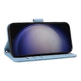 Compatible Leather Wallet Case with Dandelion Print (Azure) for Samsung Galaxy S25+ / S24+