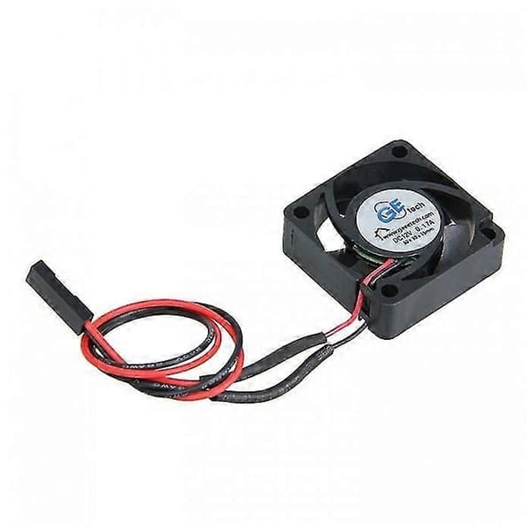 12V Køler Aksialventilator, Størrelse: 40x40x10mm
