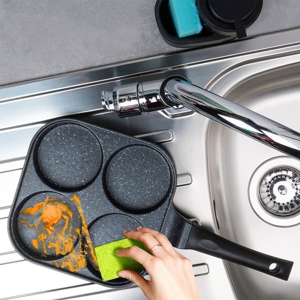 Granitt stekepanne med 4 hull GRANDE 22x22cm